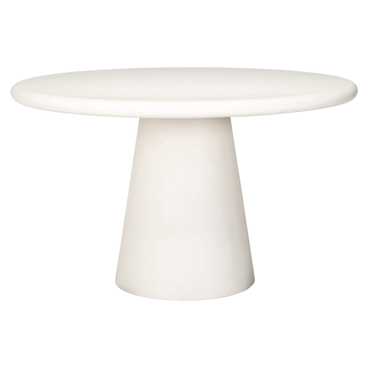 Masă dining Bloomstone, alb, Ø 130 cm