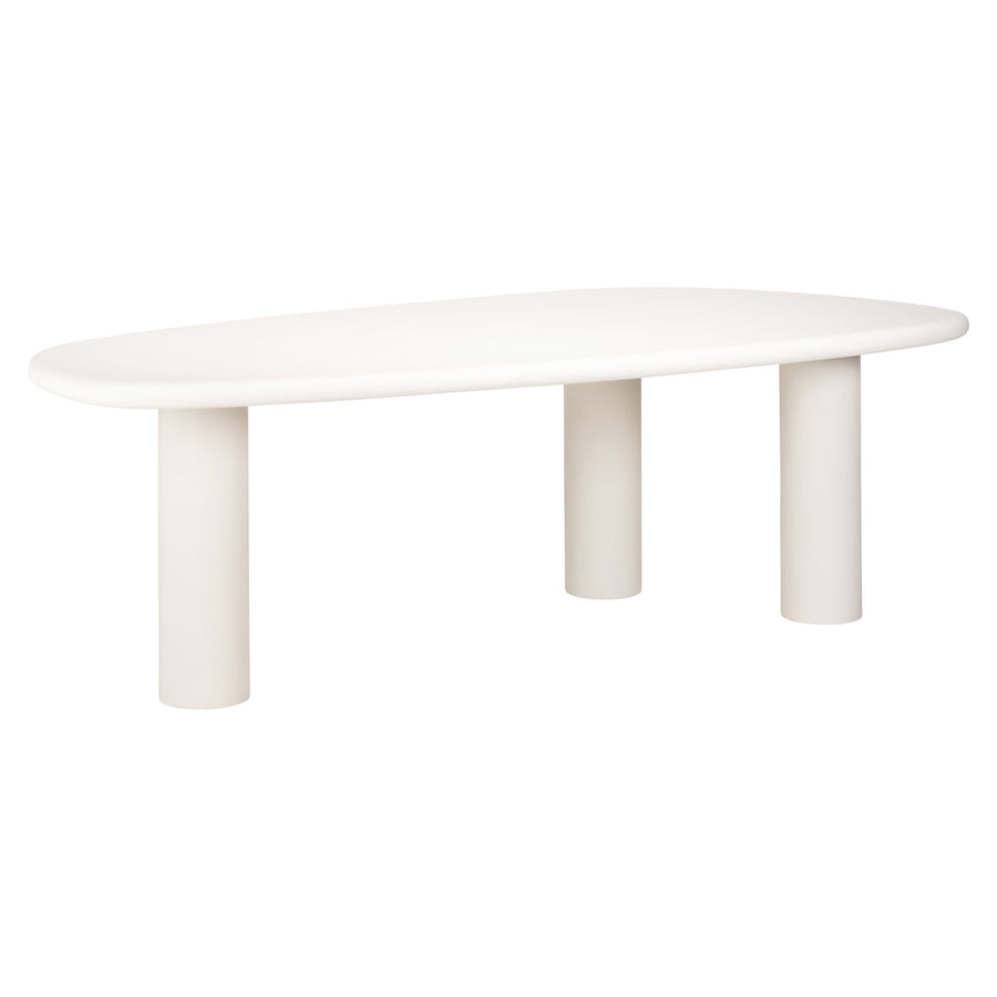Masă dining Bloomstone, alb, 235 cm