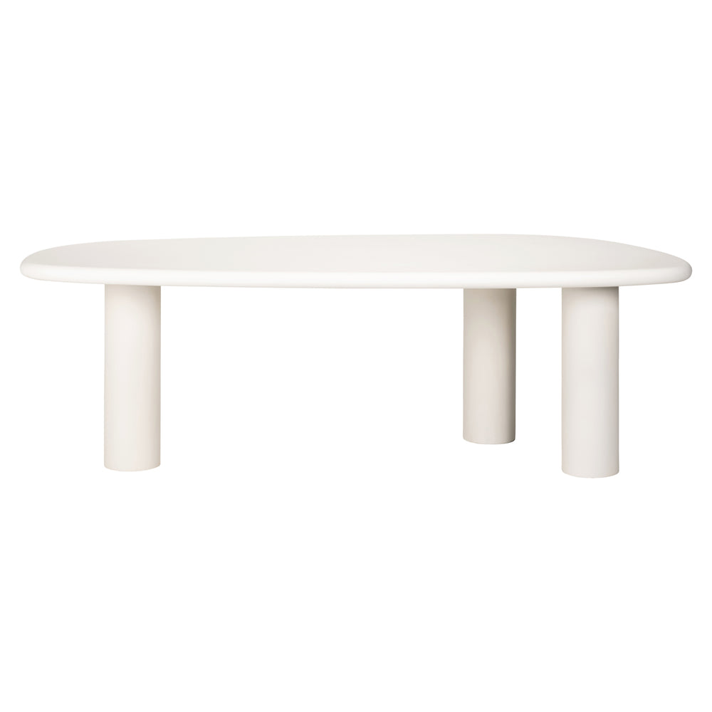 Masă dining Bloomstone, alb, 235 cm