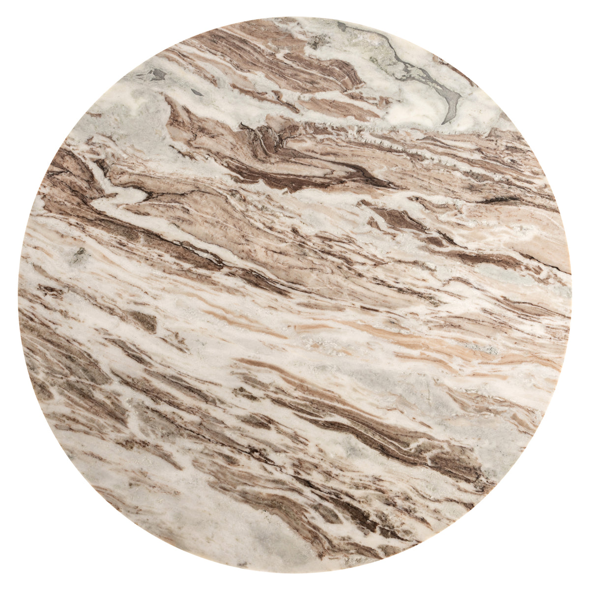Masă dining Bottega, blush bej, Ø 140 cm
