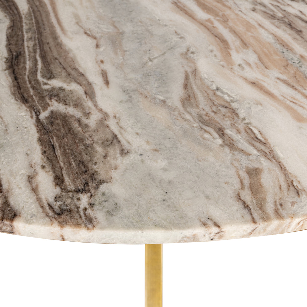 Masă dining Bottega, blush bej, Ø 140 cm