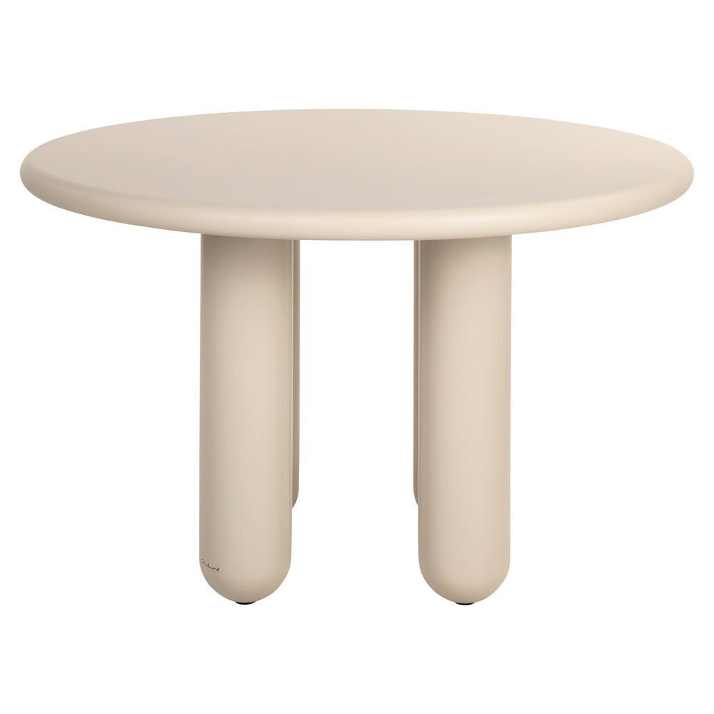 Masă dining Calma, bej, Ø 120 cm