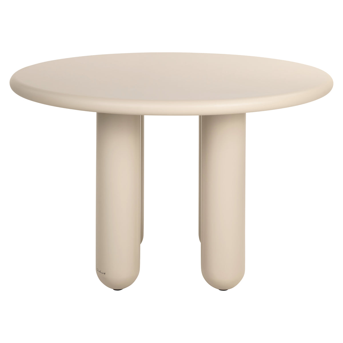 Masă dining Calma, bej, Ø 120 cm