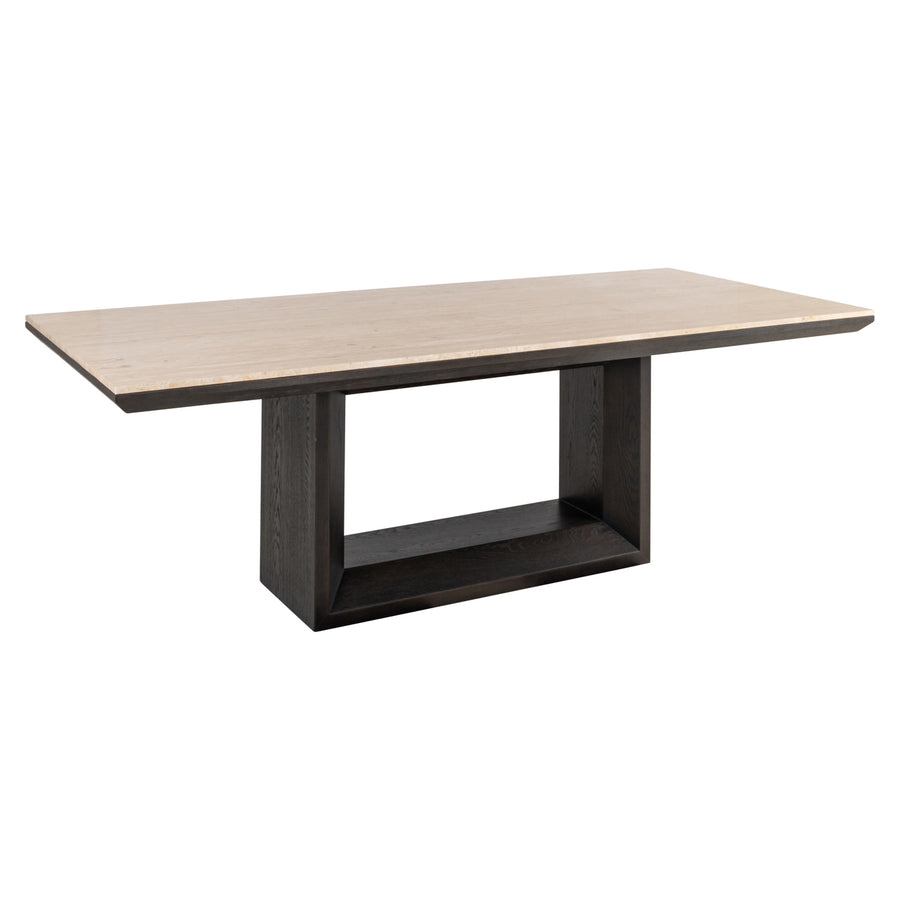 Masă dining Claremont, maro, 230 cm