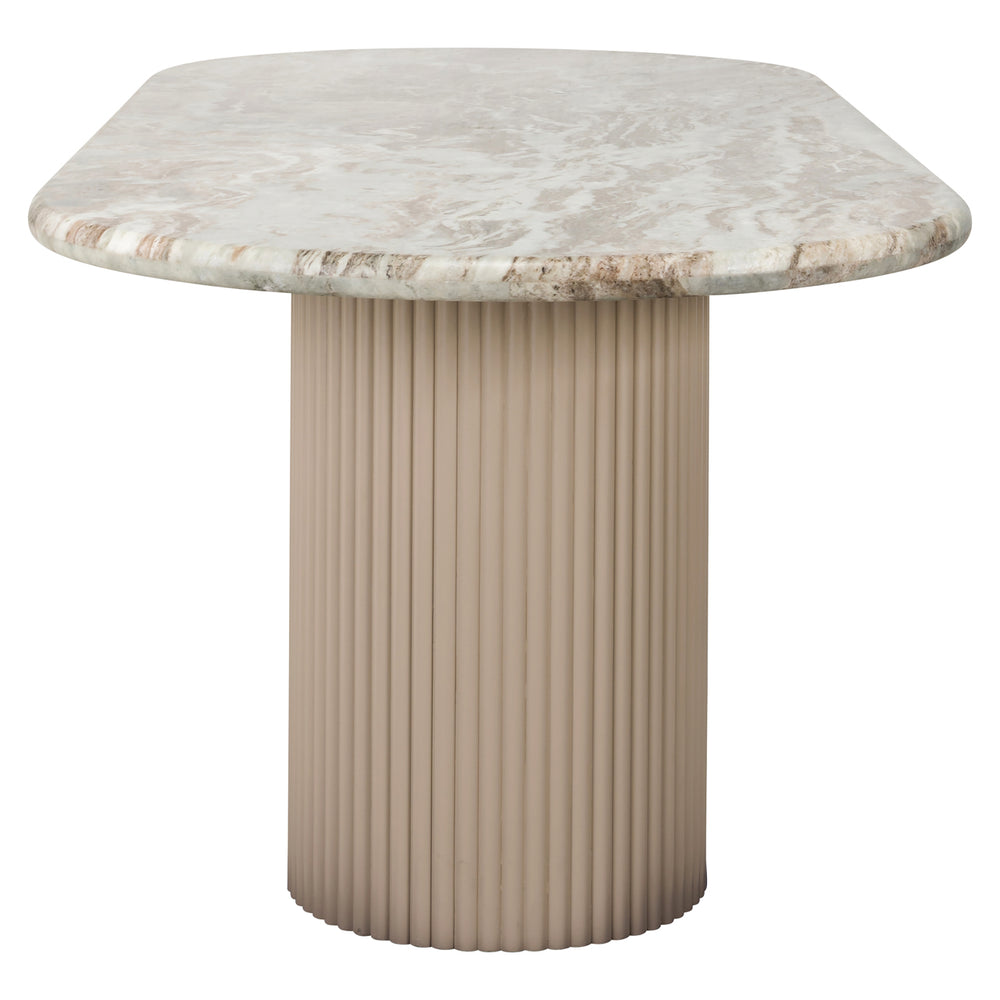 Masă dining Coronel, Blush bej, 240 cm