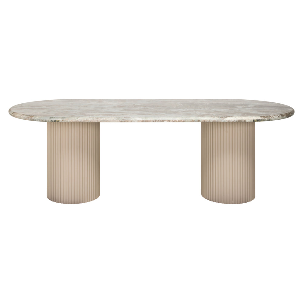 Masă dining Coronel, Blush bej, 240 cm