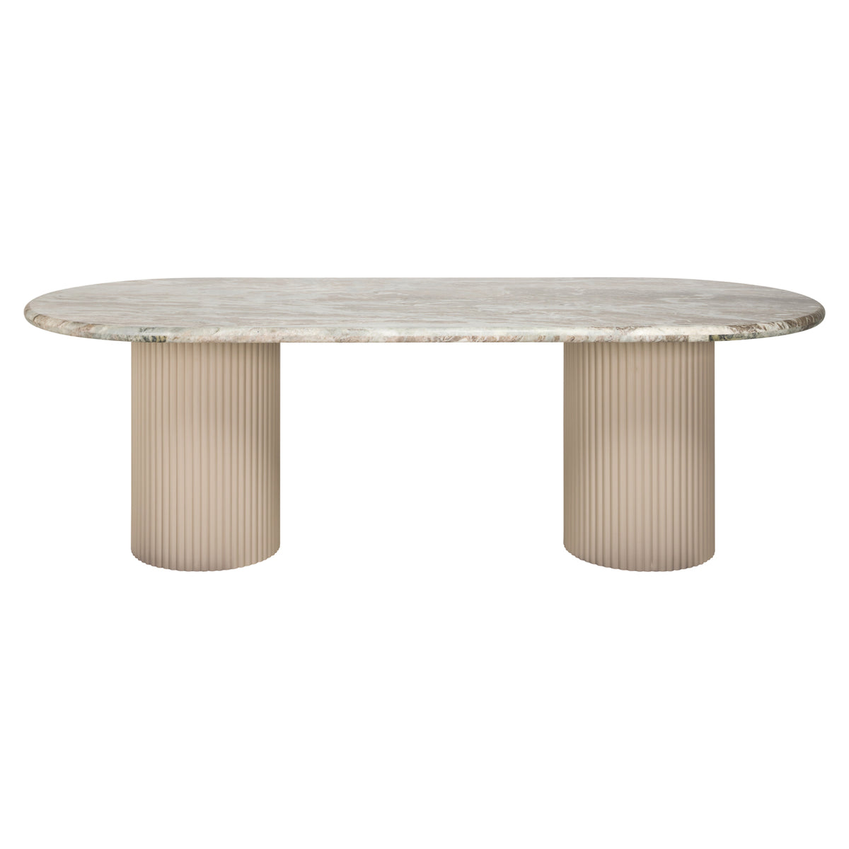 Masă dining Coronel, Blush bej, 240 cm