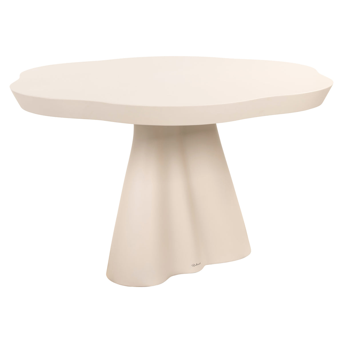 Masă dining de exterior Urban Bloom, sandstone, 140 x 140 cm