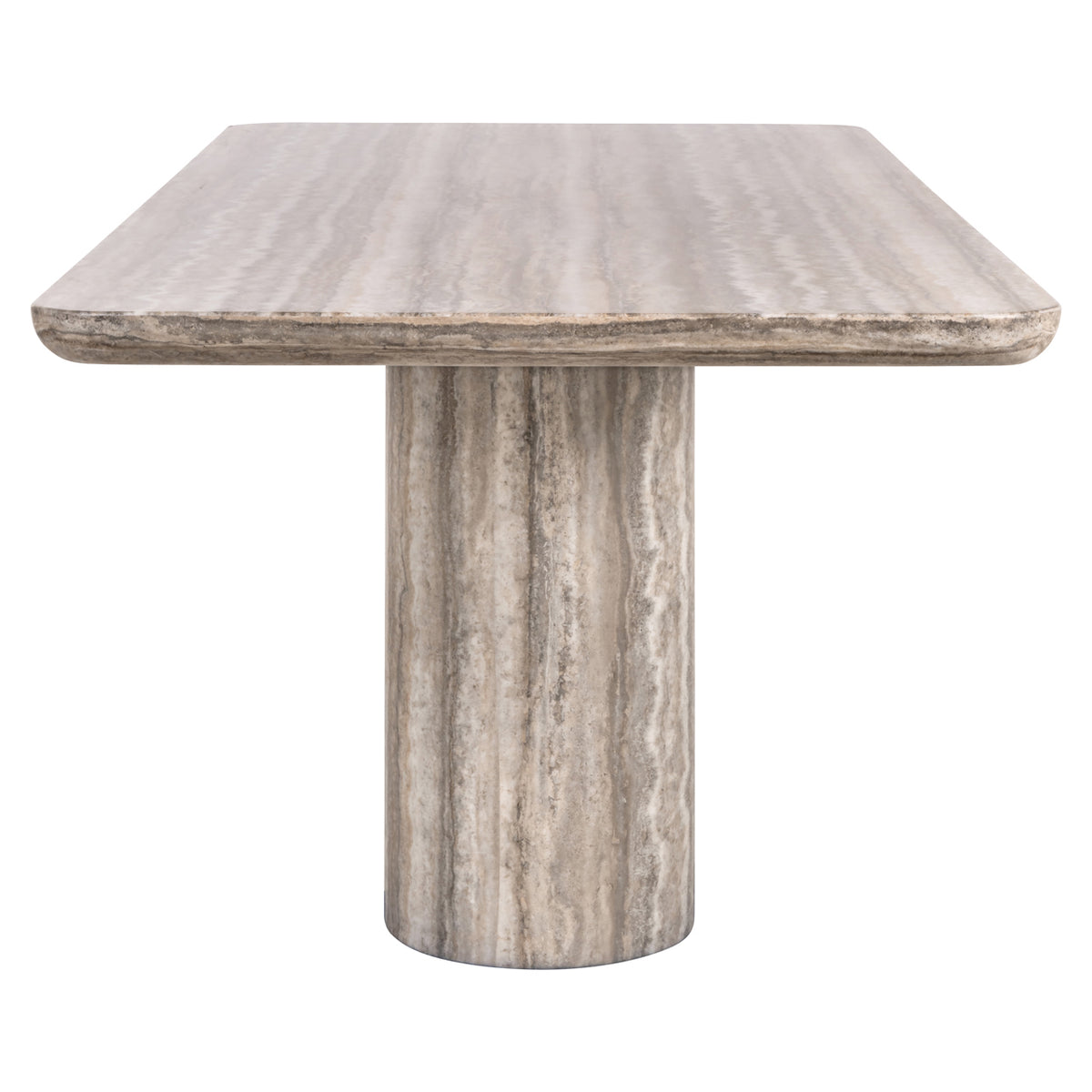 Masă dining Dulce, gri, 225 cm (denizly)