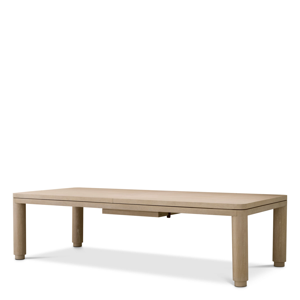 Masă dining extensibilă Atelier L, furnir de stejar spălat
