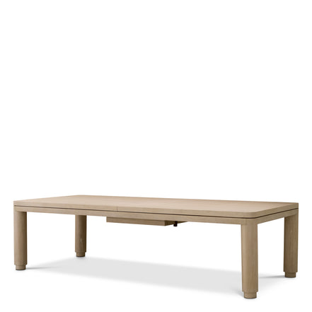 Masă dining extensibilă Atelier L, furnir de stejar spălat