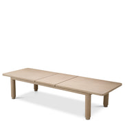 Masă dining extensibilă Atelier L, furnir de stejar spălat