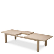 Masă dining extensibilă Atelier L, furnir de stejar spălat