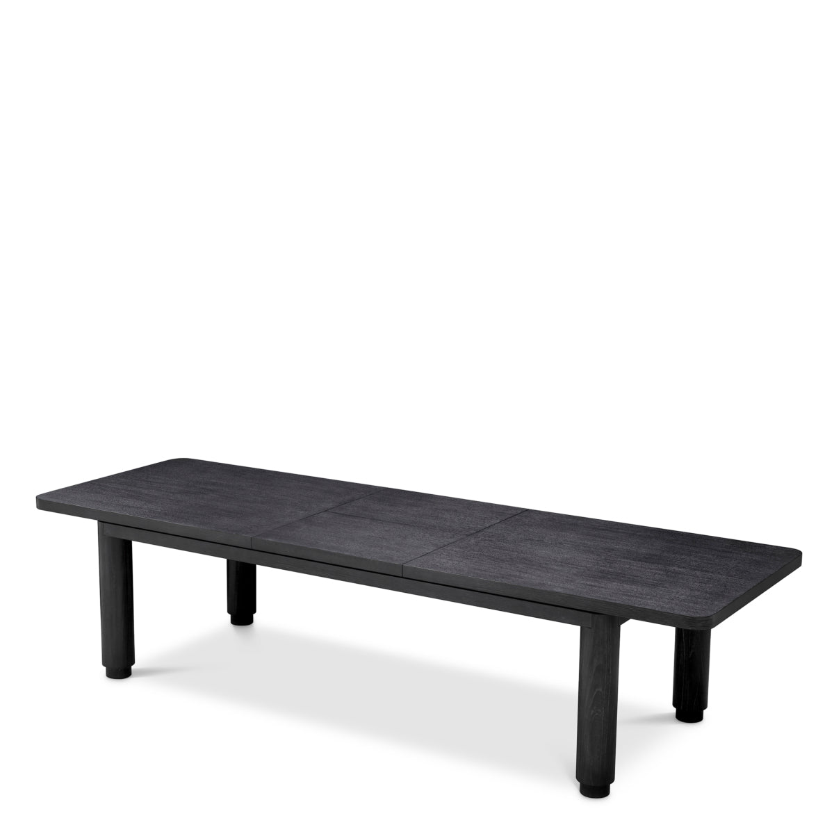Masă dining extensibilă Atelier S, furnir de stejar gri cărbune