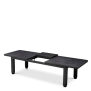 Masă dining extensibilă Atelier S, furnir de stejar gri cărbune