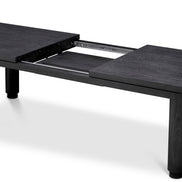 Masă dining extensibilă Atelier S, furnir de stejar gri cărbune