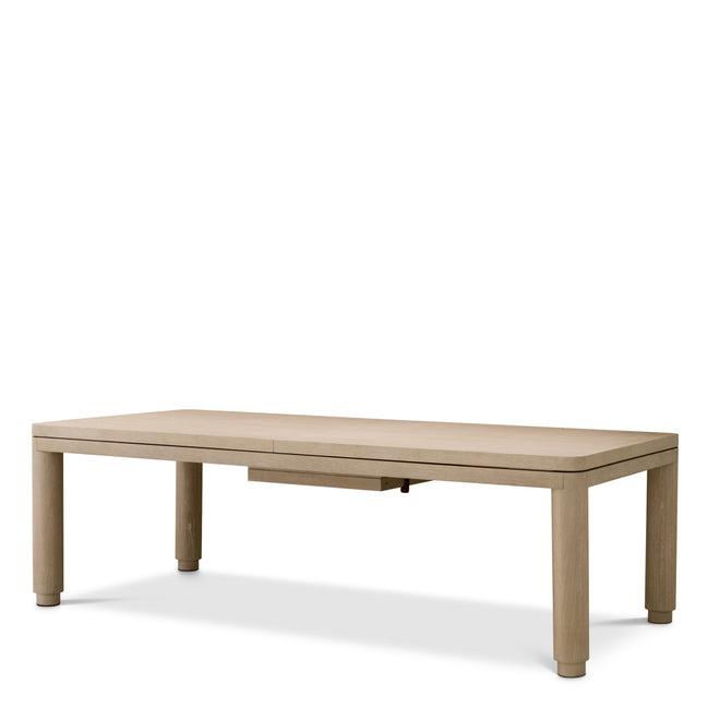 Masă dining extensibilă Atelier S, furnir de stejar spălat