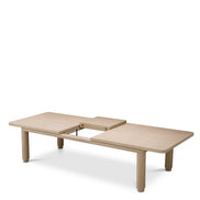 Masă dining extensibilă Atelier S, furnir de stejar spălat