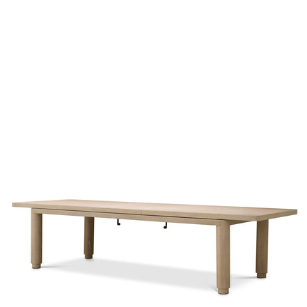 Masă dining extensibilă Atelier S, furnir de stejar spălat