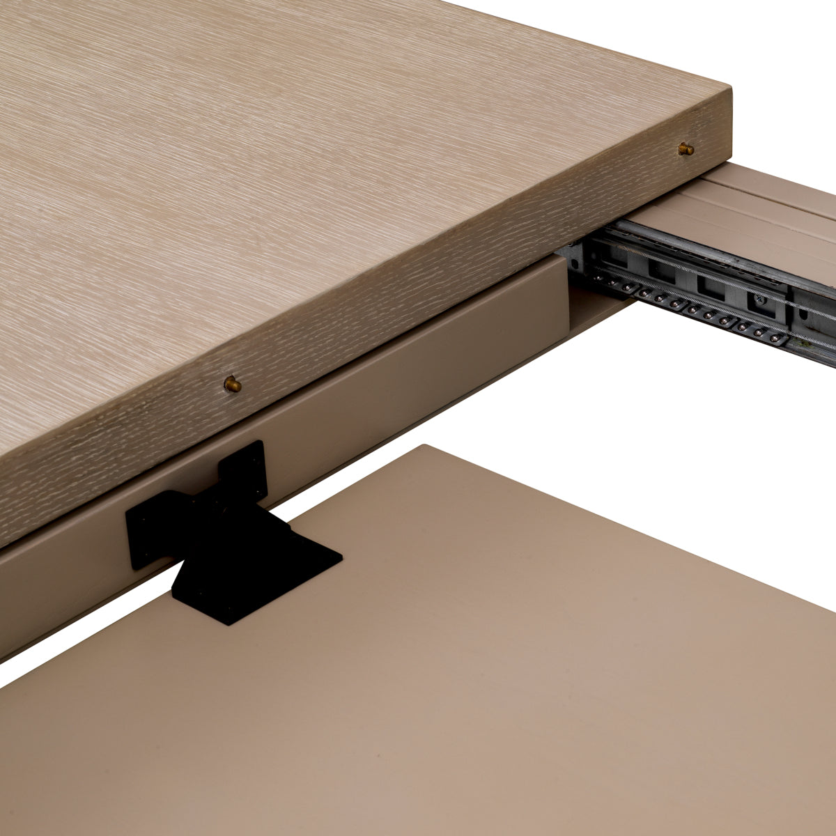 Masă dining extensibilă Atelier S, furnir de stejar spălat