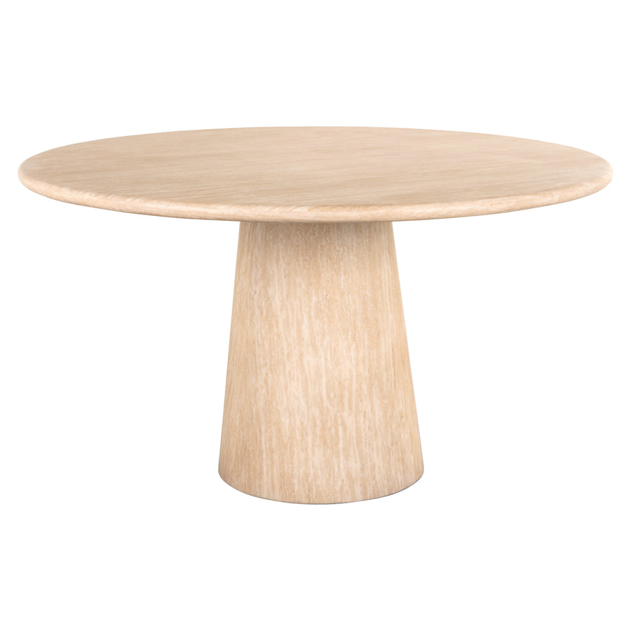 Masă dining Fictus, bej, Ø 140 cm