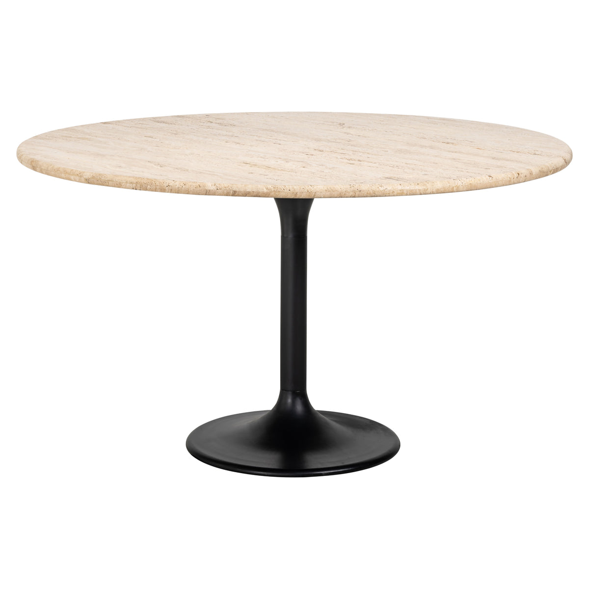 Masă dining Hampton, negru, Ø 140 cm