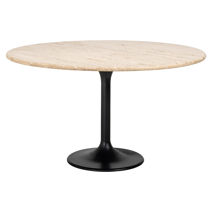 Masă dining Hampton, negru, Ø 140 cm