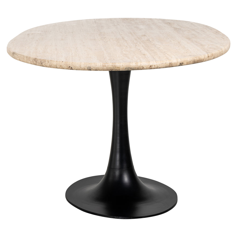 Masă dining Hampton, negru, oval, 230 cm
