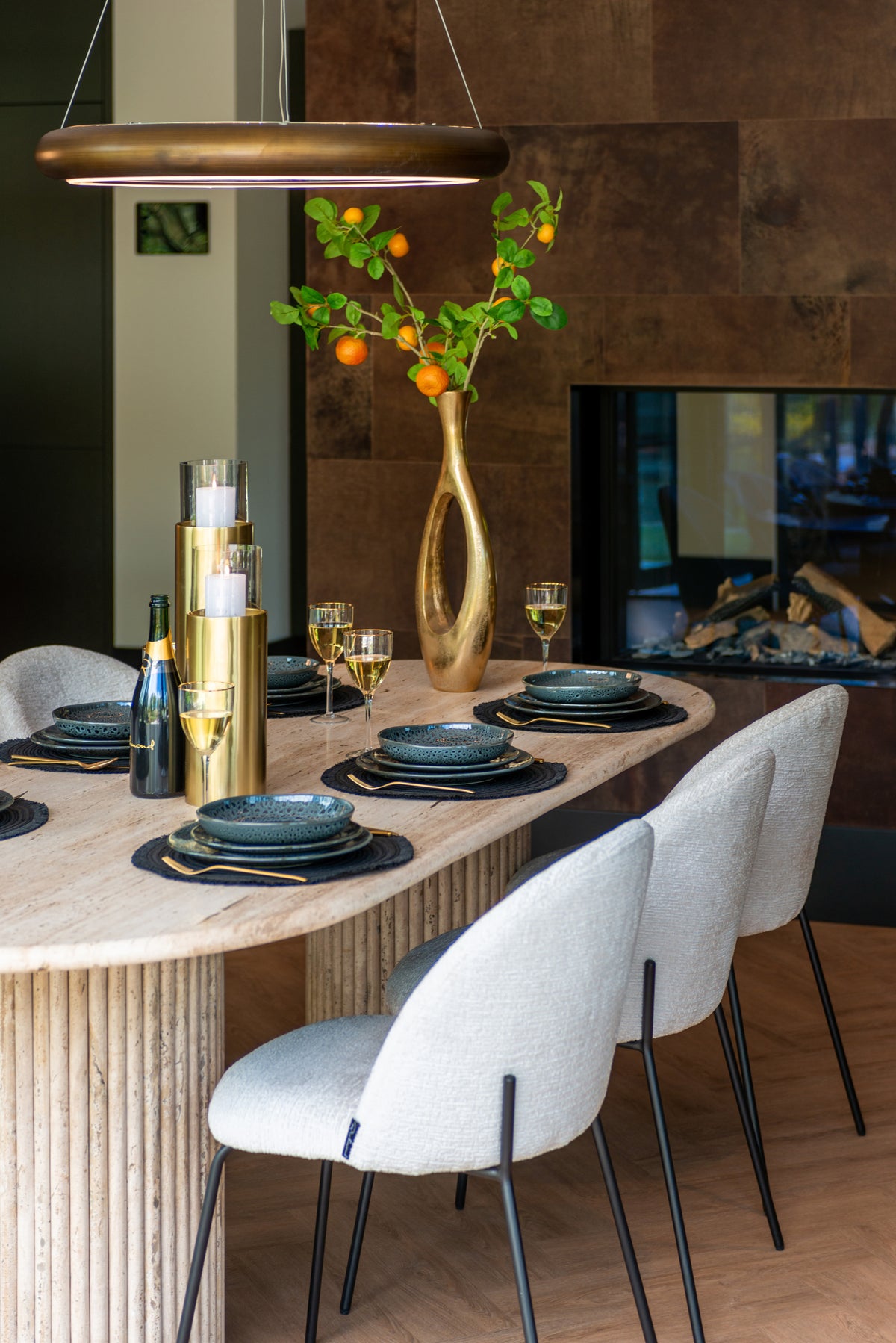 Masă dining La Cantera, bej, 240 cm – ambient