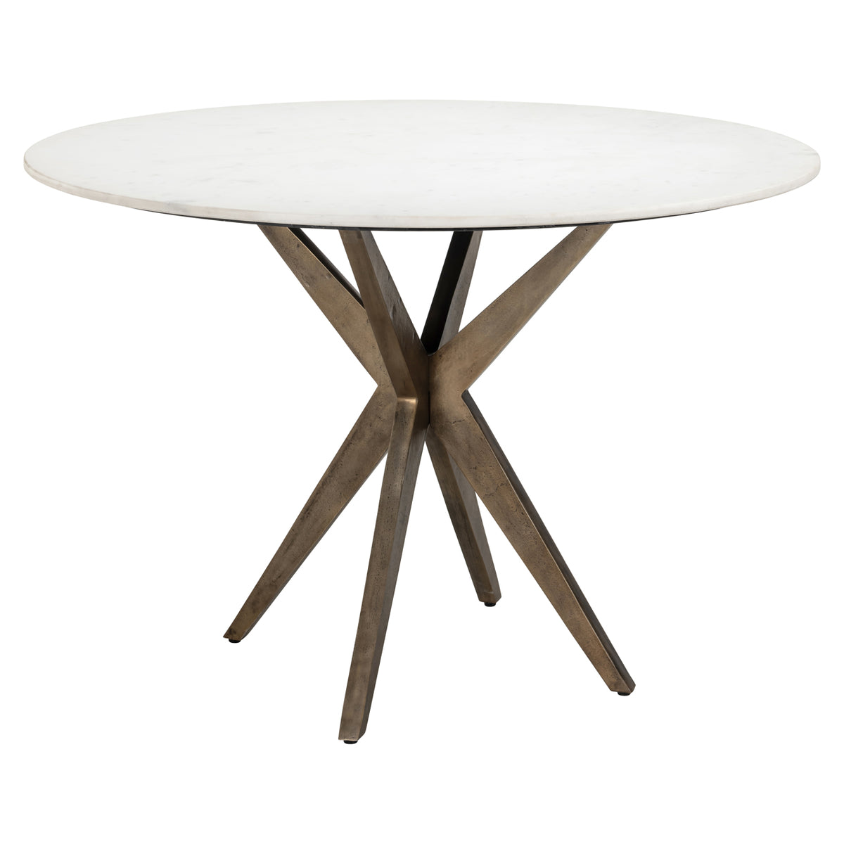 Masă dining Maisy, alb, Ø 114 cm