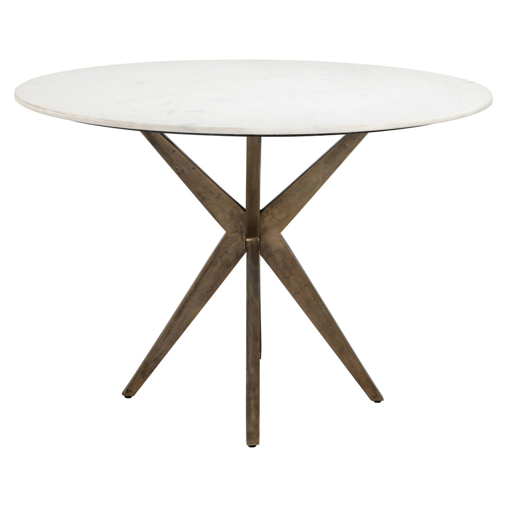 Masă dining Maisy, alb, Ø 114 cm