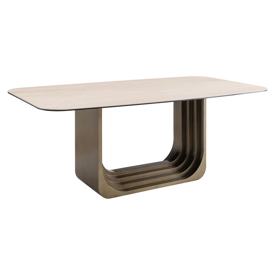 Masă dining Maxfield, bej, 200 cm