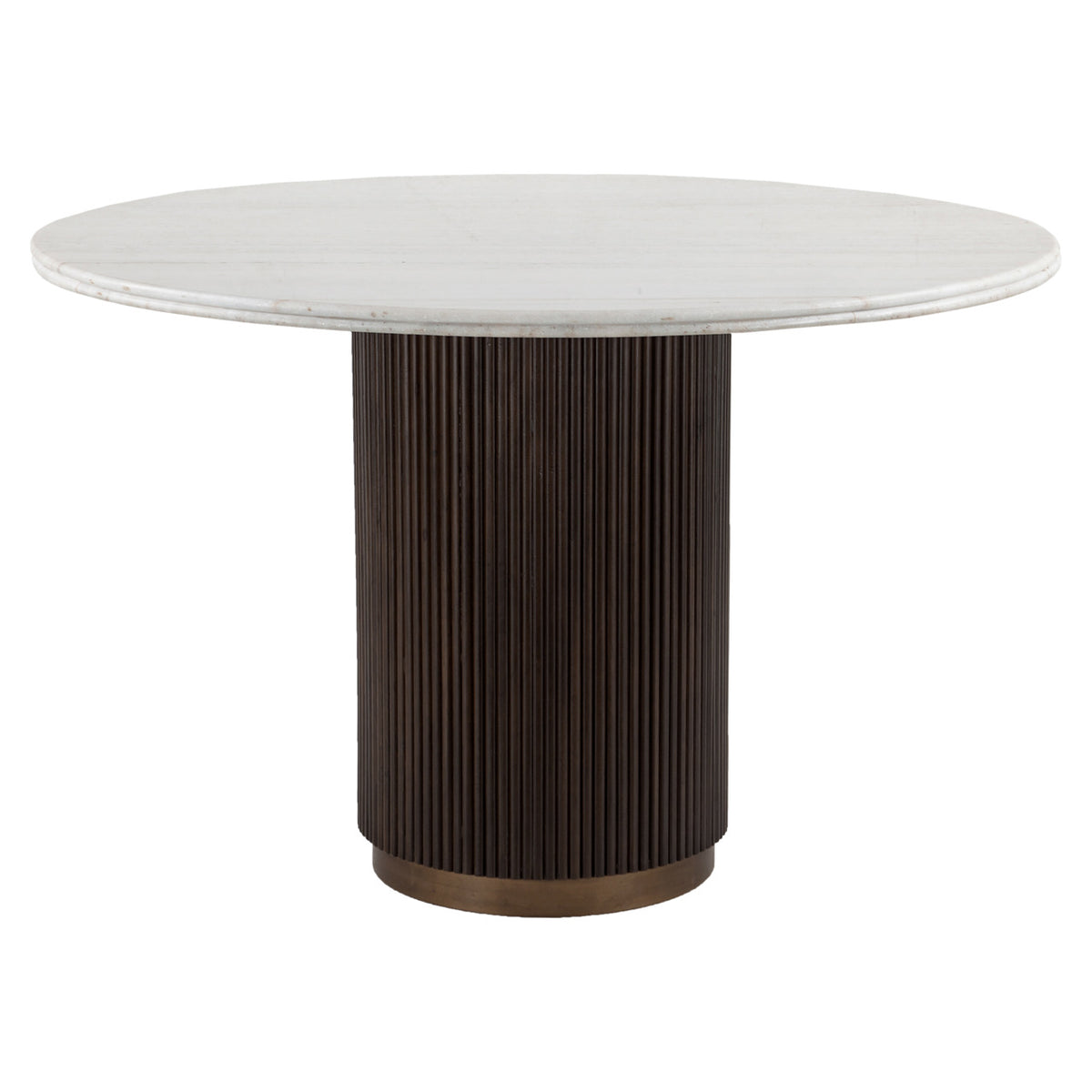 Masă dining Mayfield, maro, Ø 120 cm