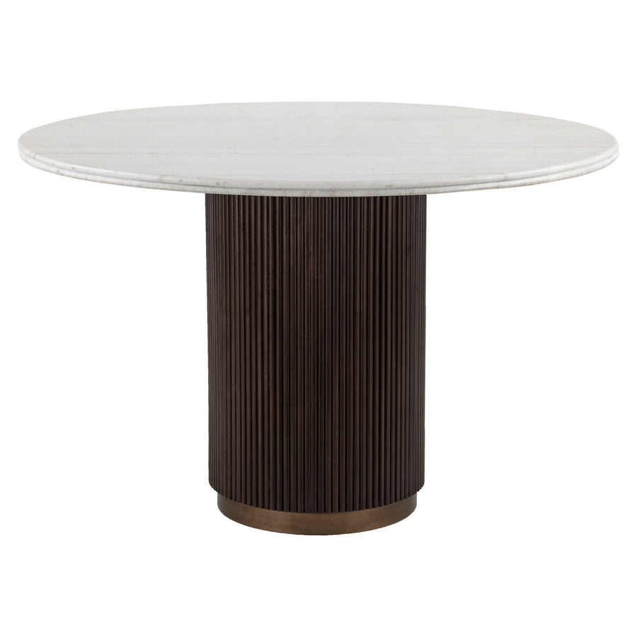Masă dining Mayfield, maro, Ø 120 cm