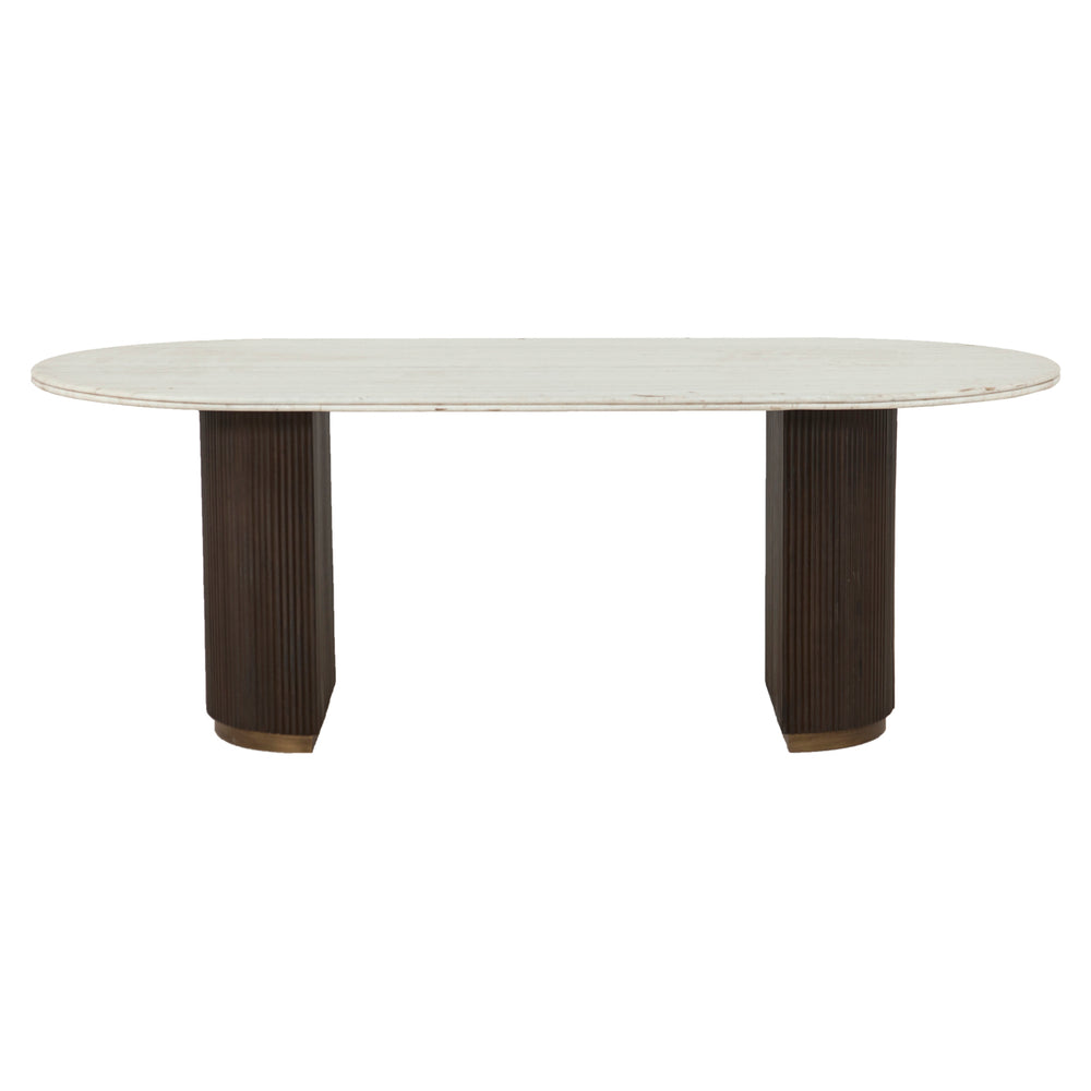Masă dining Mayfield, maro, 210 cm