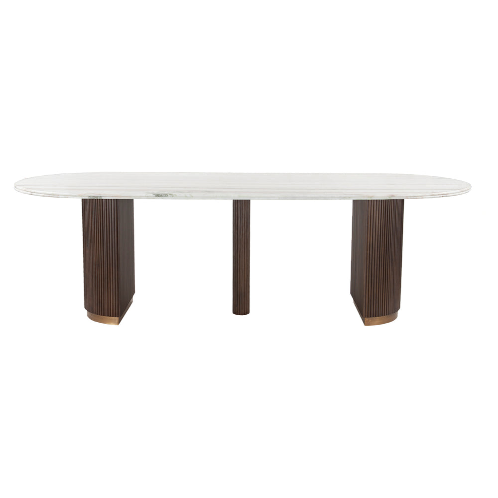 Masă dining Mayfield, maro, 250 cm