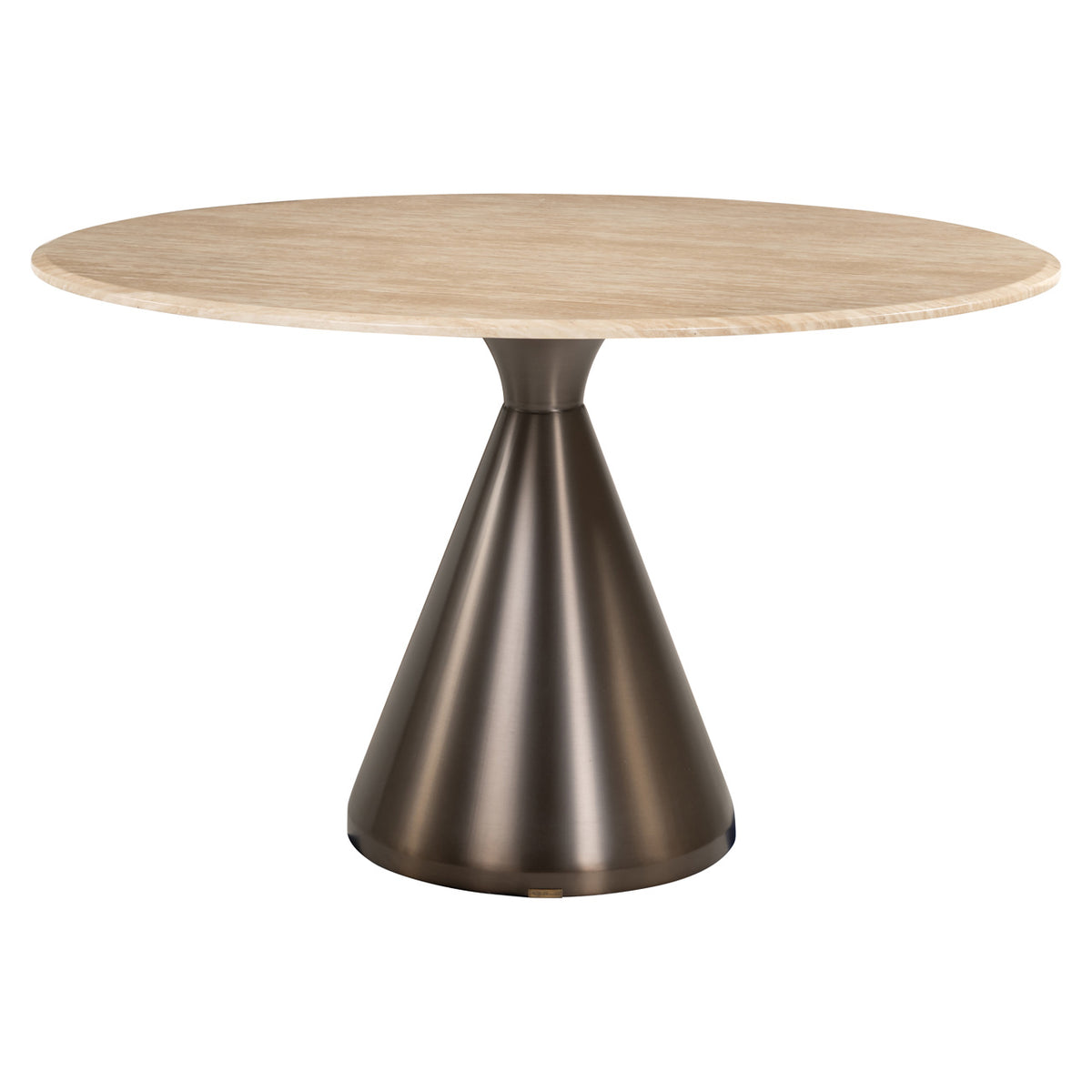 Masă dining Montgommery, bej, Ø 130 cm