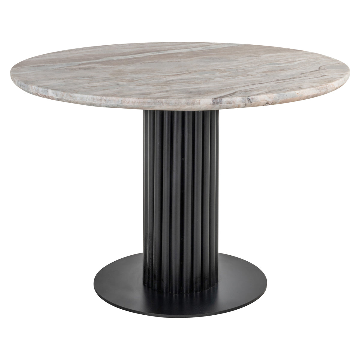 Masă dining Nyon, blush bej, Ø 120 cm