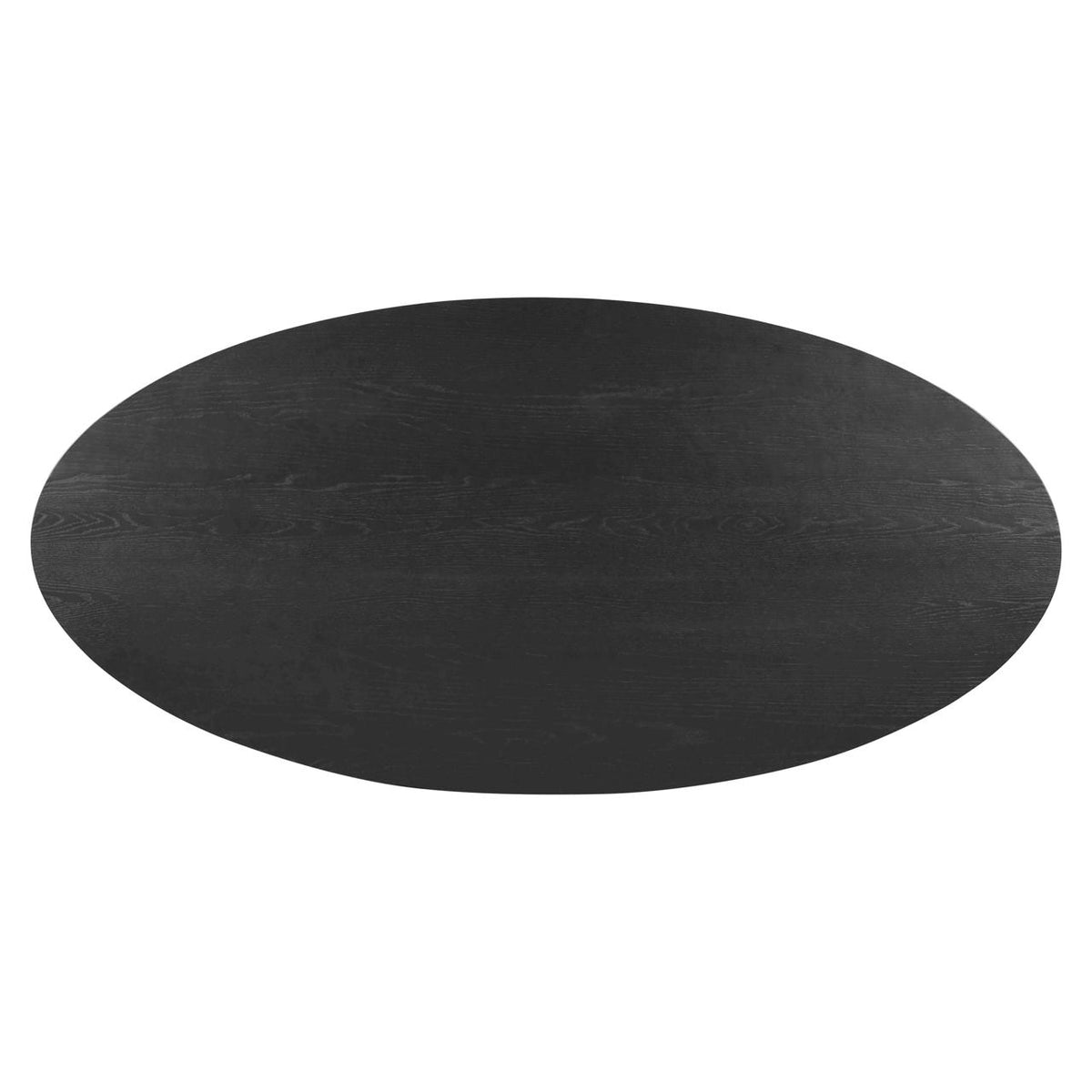 Masă dining Rayford, negru, ovală, 230 cm