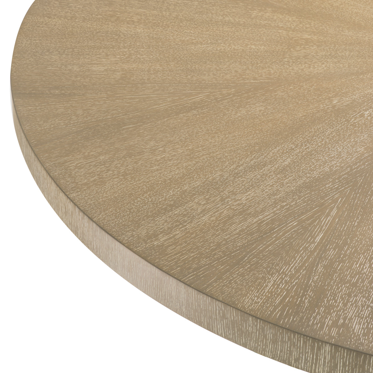 Masă dining Remington ø 152 cm, furnir de stejar spălat