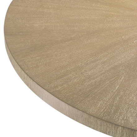 Masă dining Remington ø 152 cm, furnir de stejar spălat