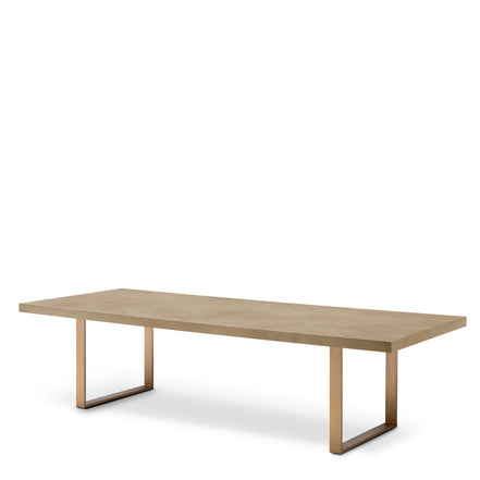 Masă dining Remington 300 cm, furnir de stejar spălat