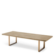 Masă dining Remington 300 cm, furnir de stejar spălat