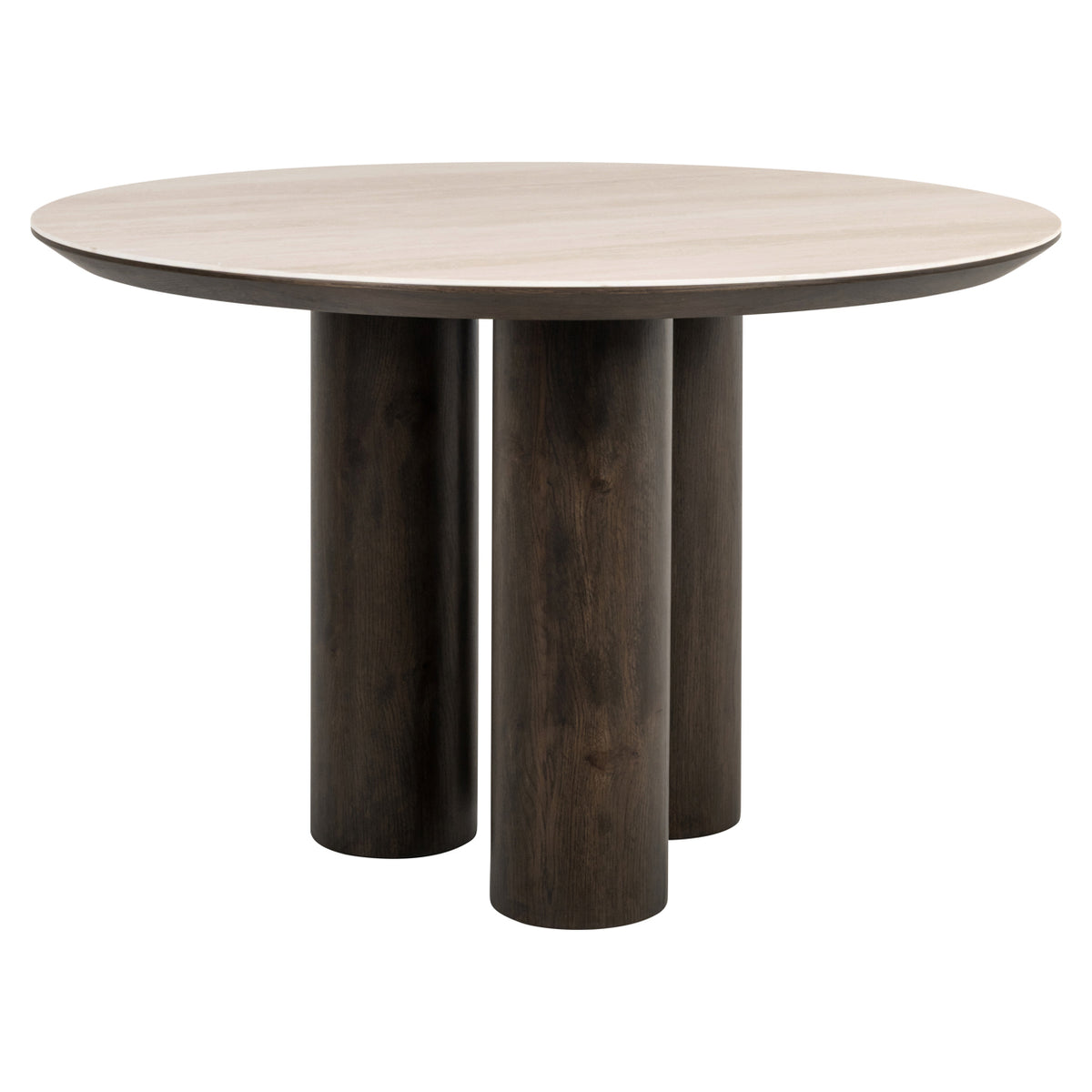 Masă dining Ritz, maro, Ø 120 cm