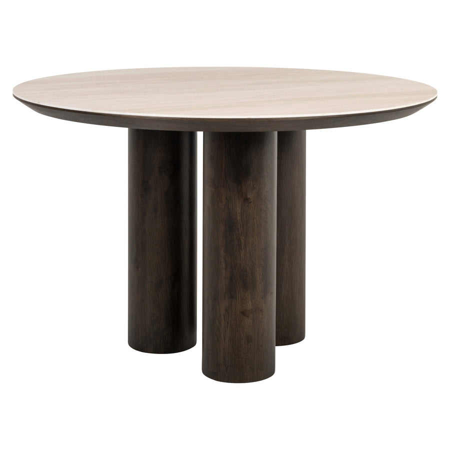 Masă dining Ritz, maro, Ø 120 cm