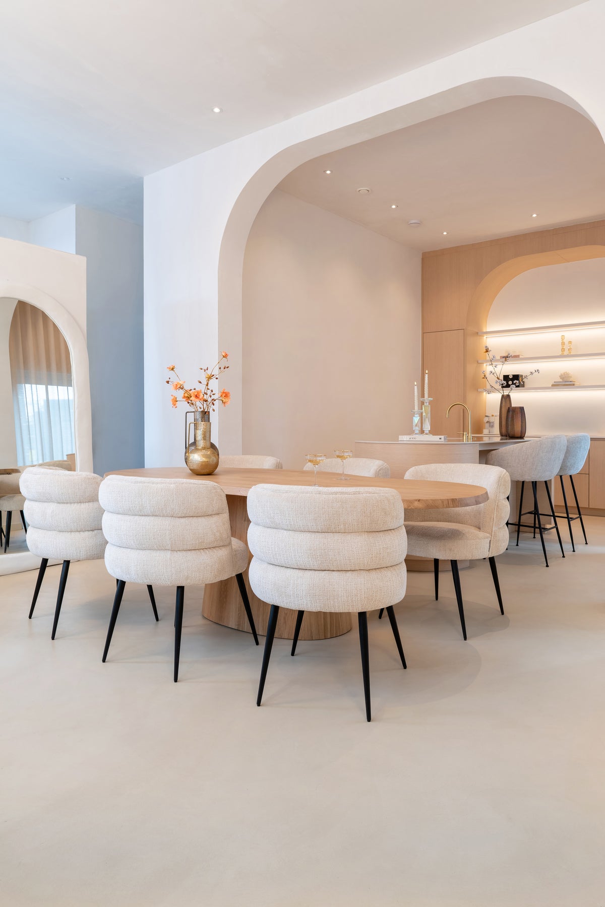 Masă dining Riva, stejar natural, 230 cm – ambient
