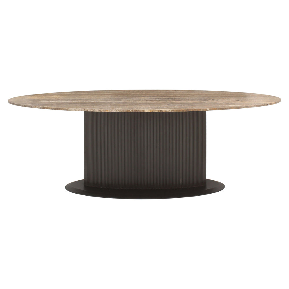Masă dining Russo, ash brown, oval, 235 cm