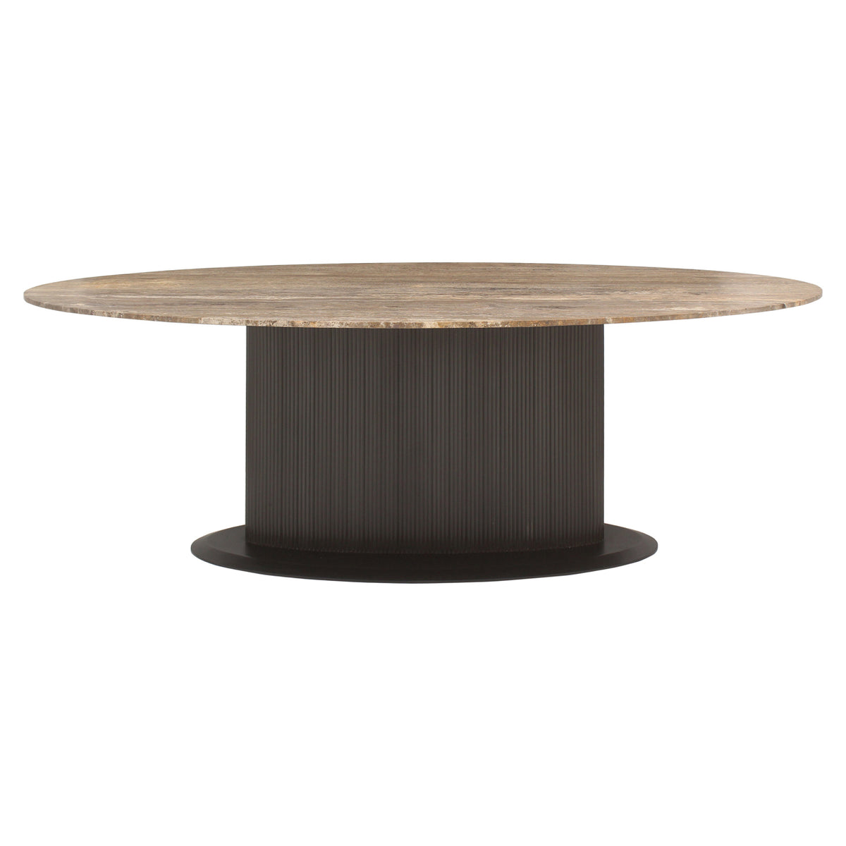 Masă dining Russo, ash brown, oval, 235 cm