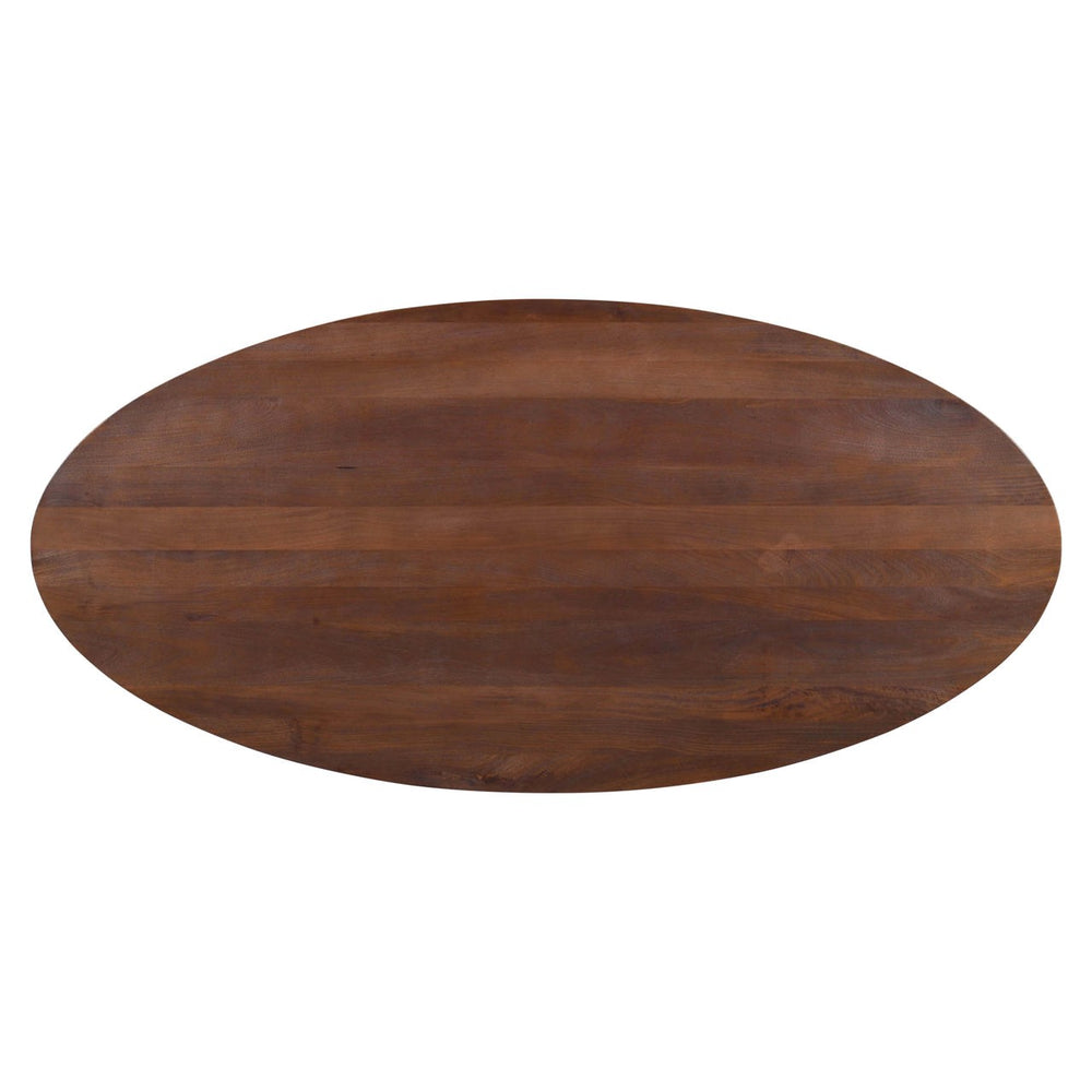 Masă dining Stafford, spicebrown, ovală, 230 cm