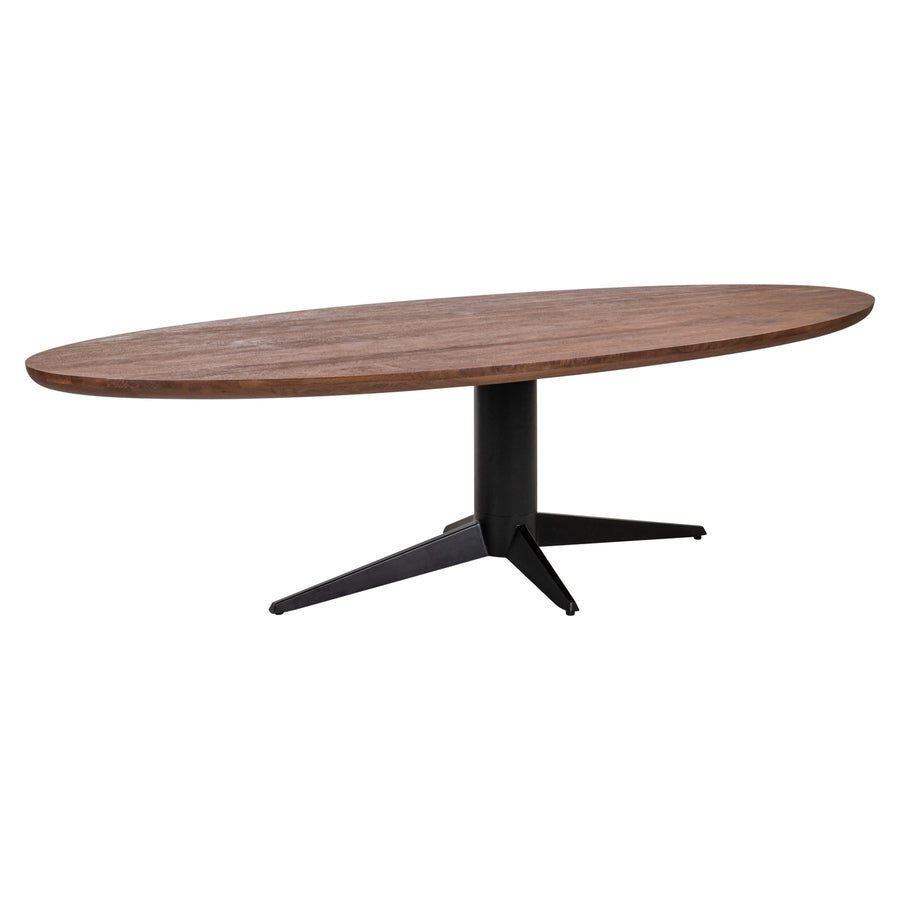 Masă dining Stafford, spicebrown, ovală, 280 cm